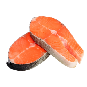 سلمون حلقات بالعظم